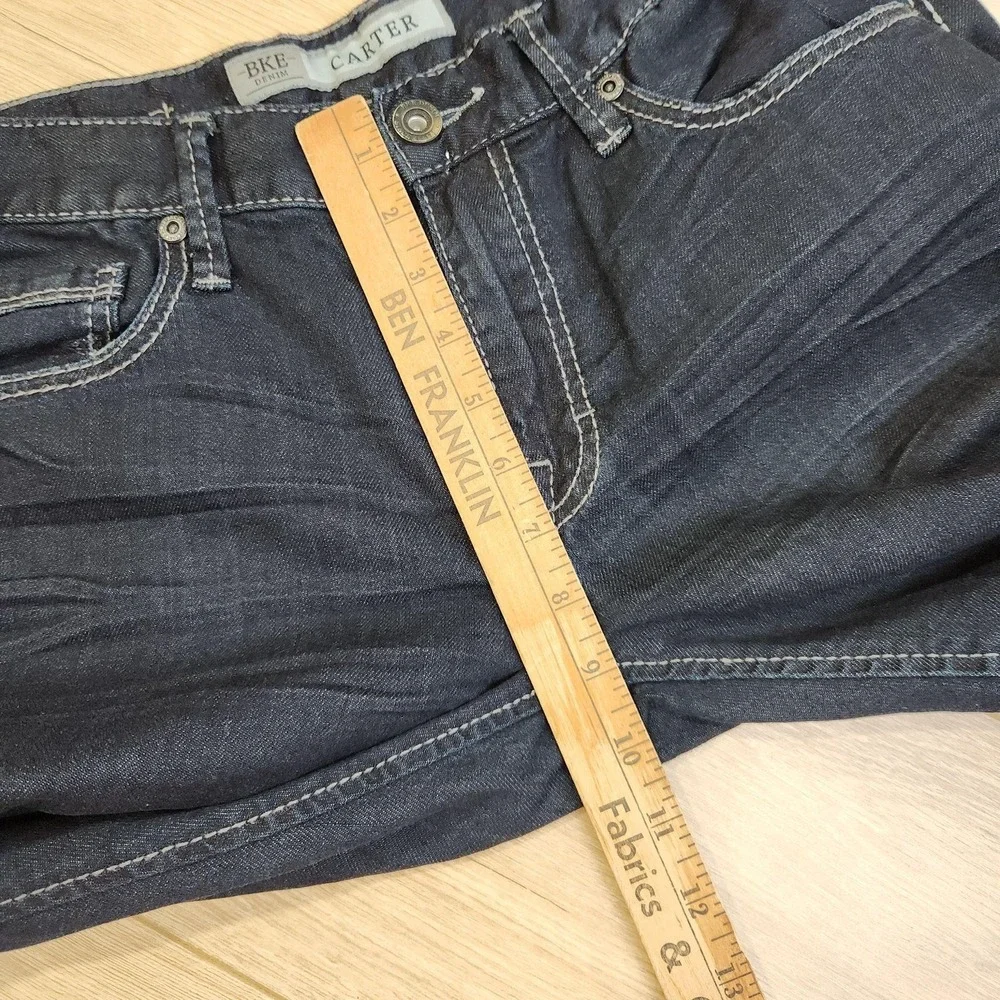 BKE Carter Bootcut Jeans Mens 31R 31x32 Blue Dark Wash Stretch Denim Casual